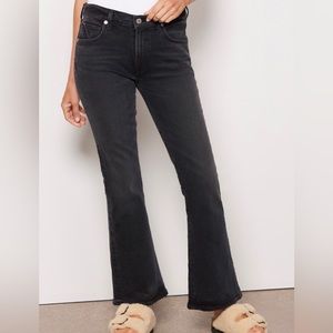 Citizens of Humanity Emmanuelle Low Rise Bootcut Jeans Washed Black Size 29